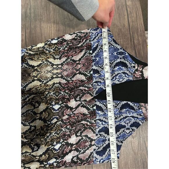 Parker Snake Print Kenna Sleeveless Wrap Front Top Multicolor Size Small - Picture 16 of 16